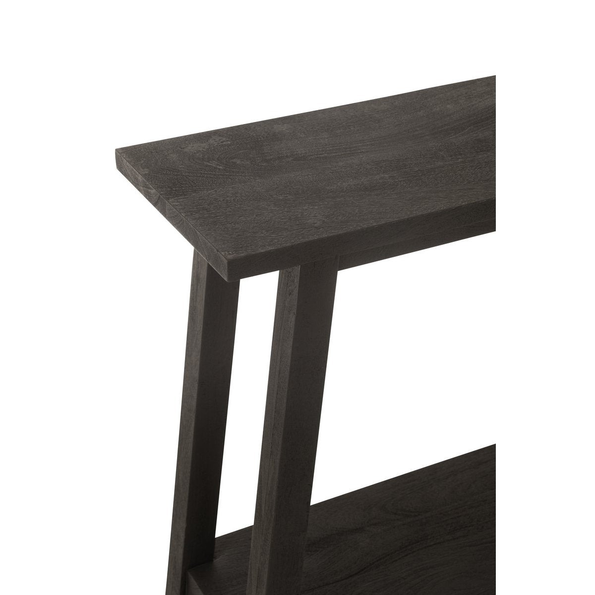 J-Line Console Vierkant Mango Hout Zwart