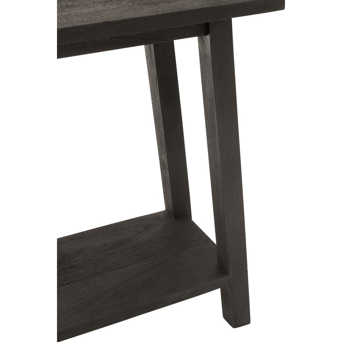 J-Line Console Vierkant Mango Hout Zwart