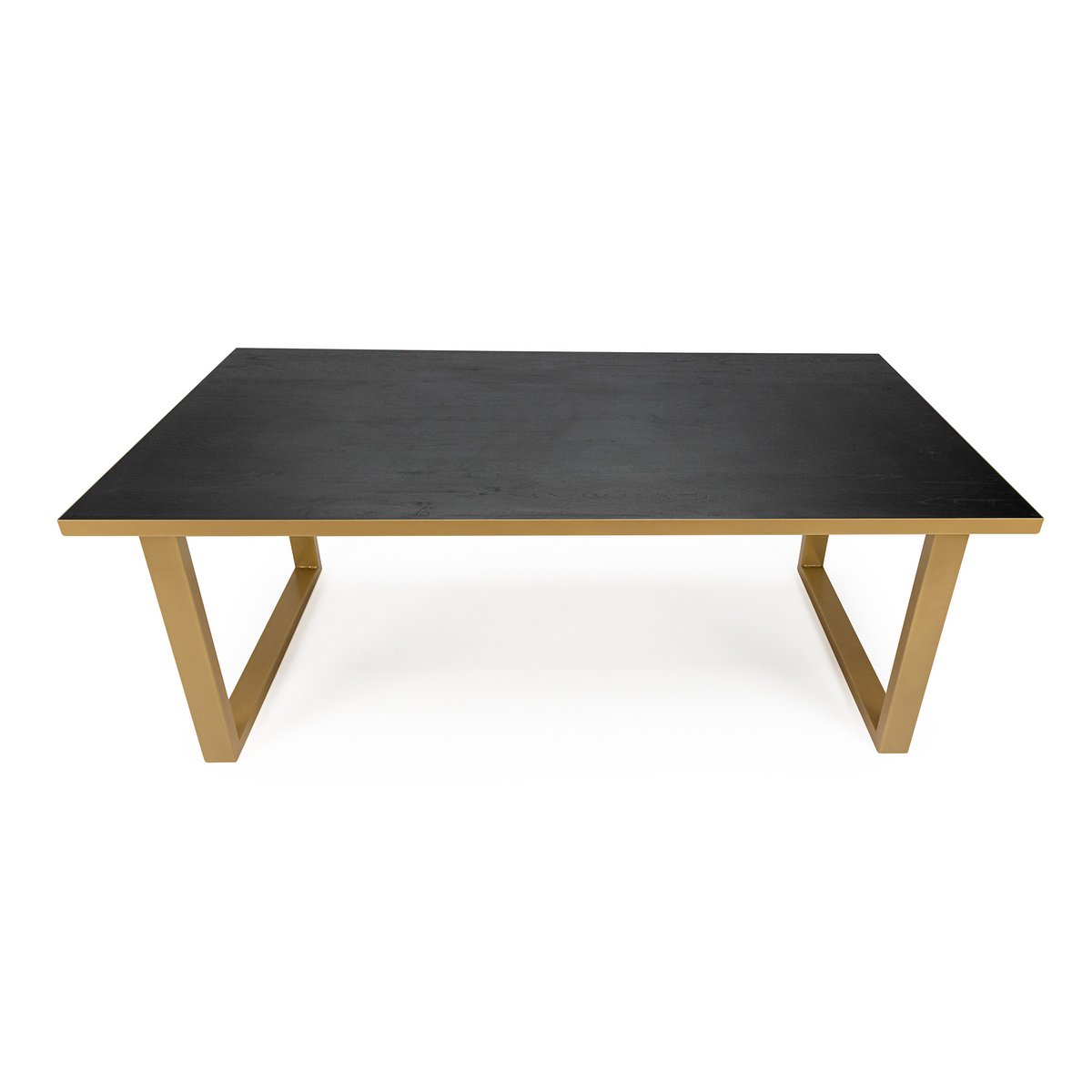 Stalux Eettafel 'Joop' 180 x 100cm, kleur goud / zwart eiken