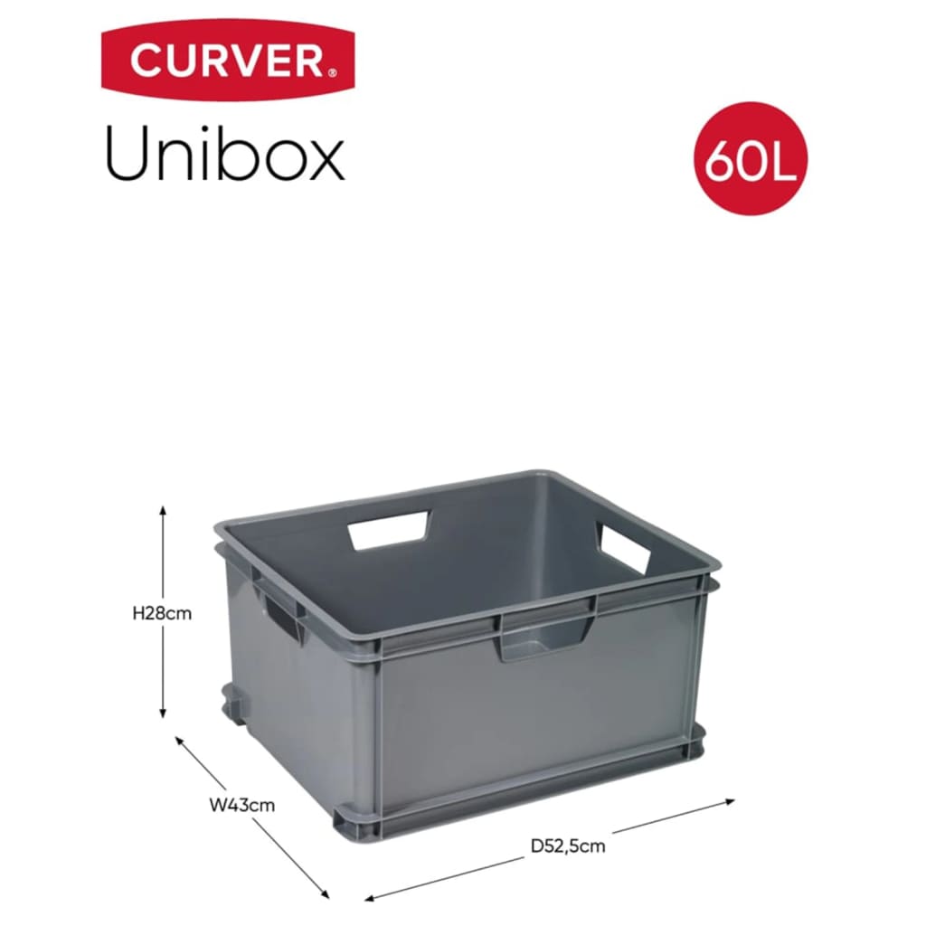 Curver Opbergbox Unibox L 30 L grijs