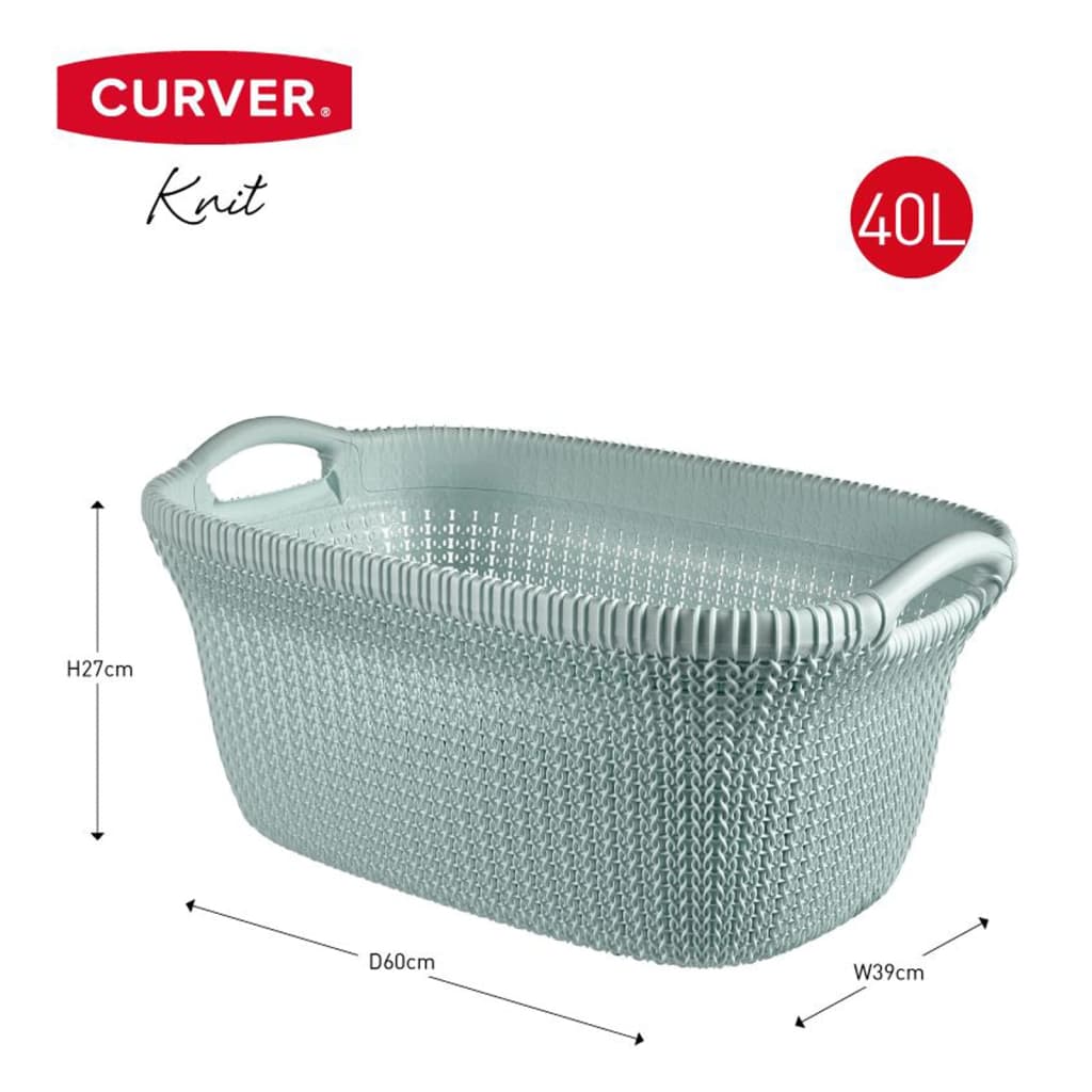 Curver Wasmand Knit 40 L crèmewit