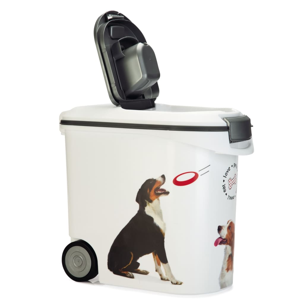 Curver Conteneur de nourriture pour chien à roulettes 54 L