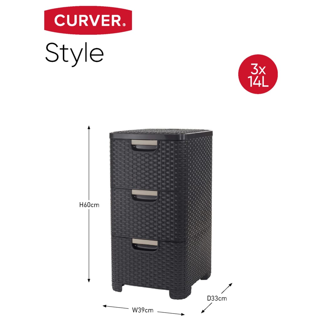 Curver Ladekast Style 42 L antraciet