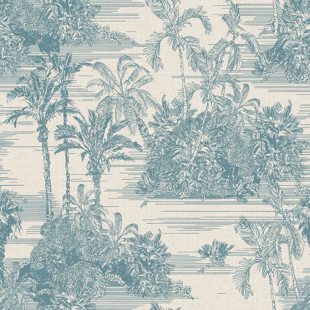 DUTCH WALLCOVERINGS Papier peint Tropical et doré