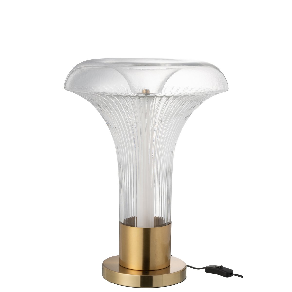 J-Line Lamp Led Goud Metaal/Glas Transparant