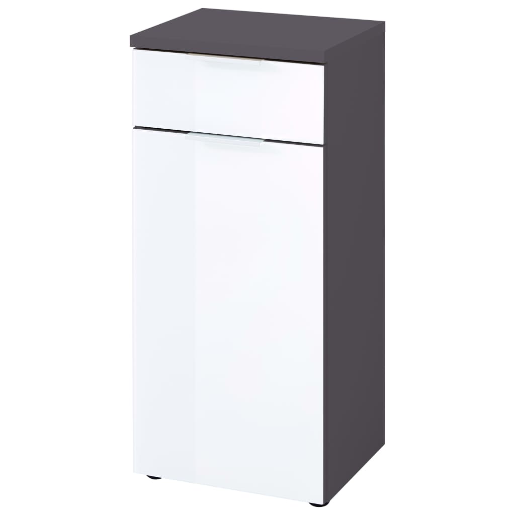 Germania Meuble bas de salle de bain GW-Pescara graphite et blanc