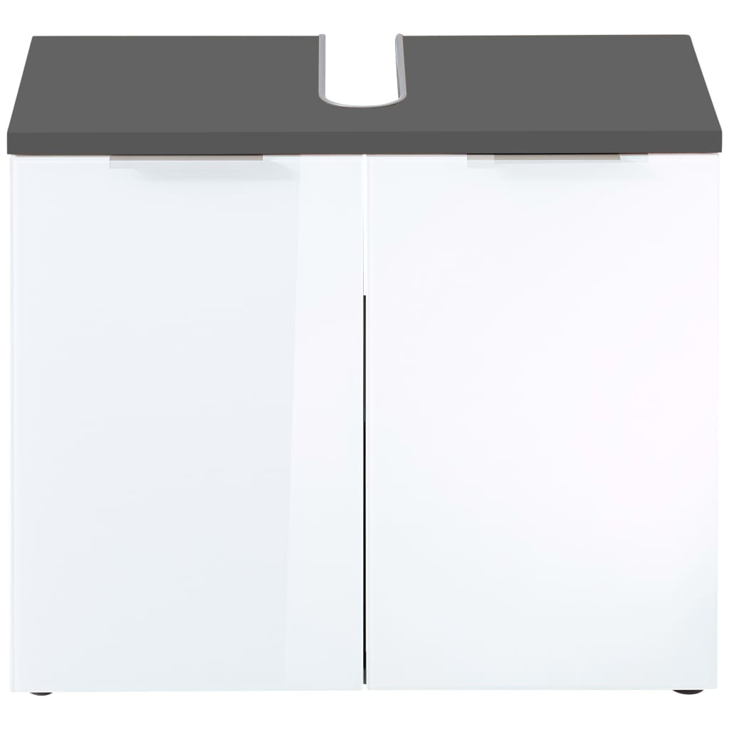 Germania Meuble lavabo GW-Pescara couleur graphite et blanc