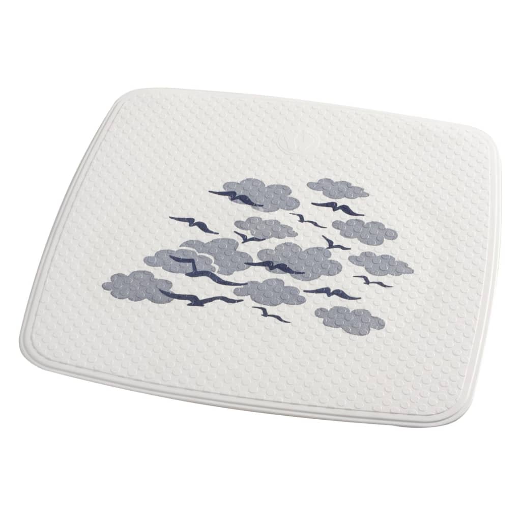 RIDDER Tapis de bain Heligoland 38x72 cm blanc et bleu