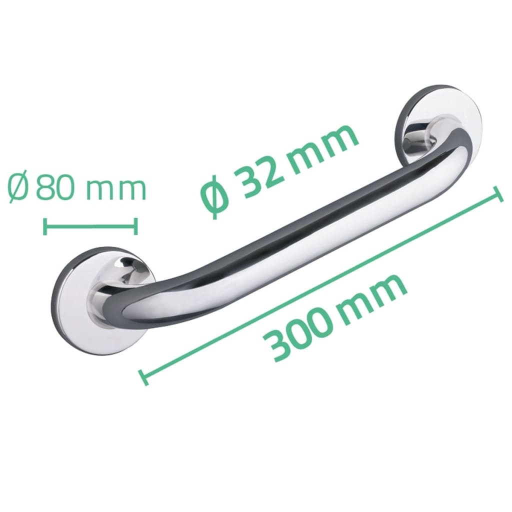 RIDDER Poignée de salle de bain 60 cm en acier inoxydable brossé A00160051