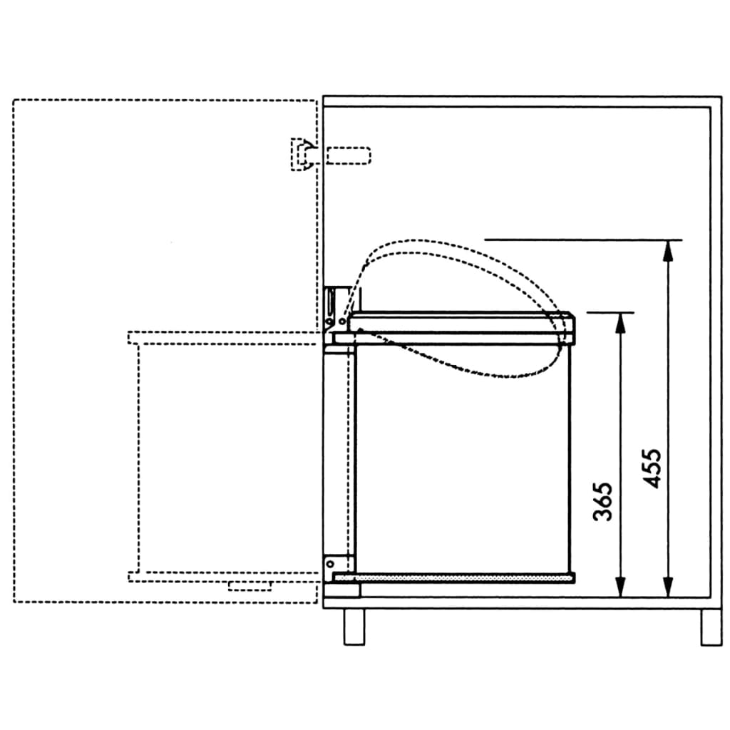 Hailo Poubelle encastrable Compact-Box taille M 15 L 3555-001