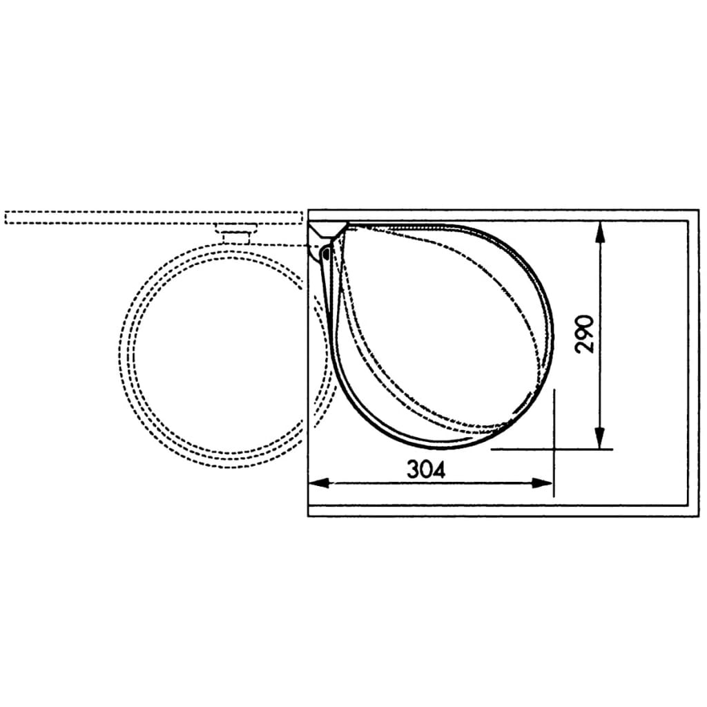 Hailo Poubelle encastrable Compact-Box taille M 15 L 3555-001