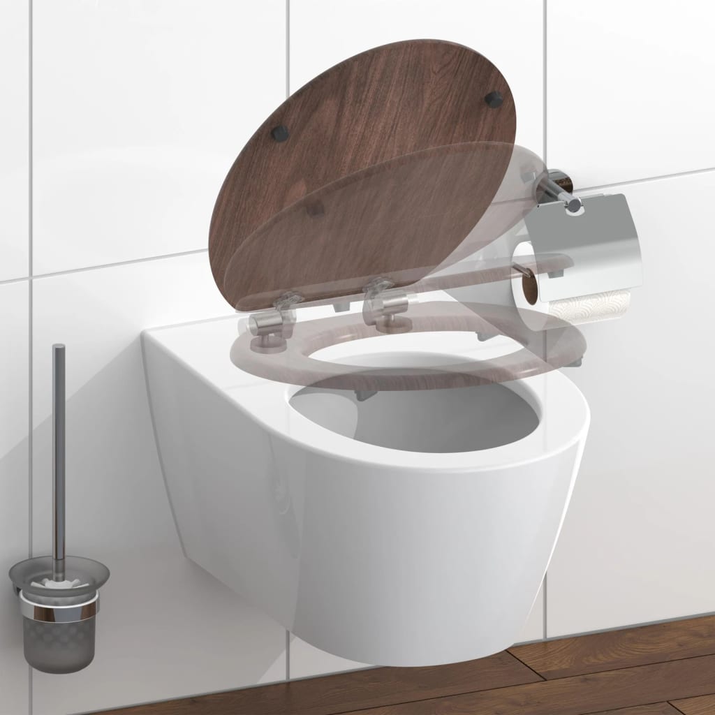 SCHÜTTE Toiletbril met soft-close NATURAL BAMBOO