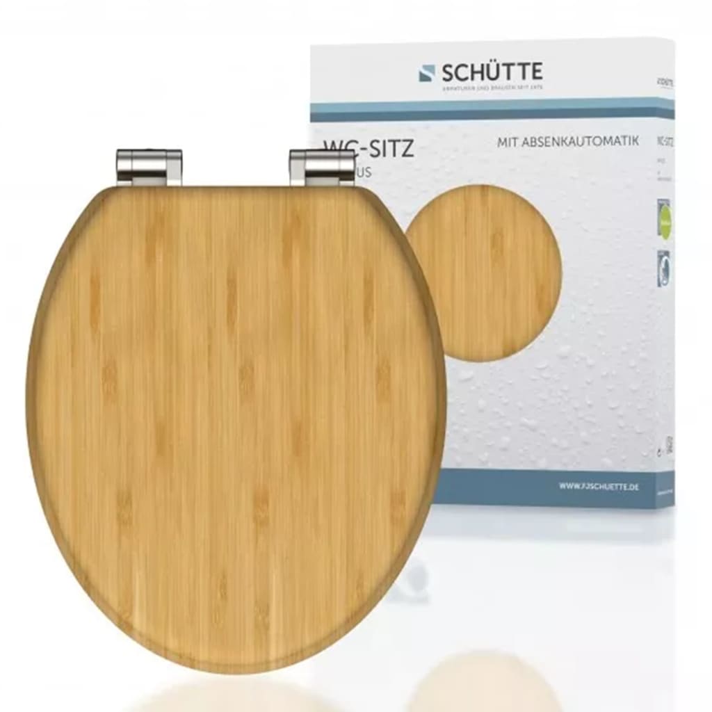 SCHÜTTE Toiletbril met soft-close NATURAL BAMBOO