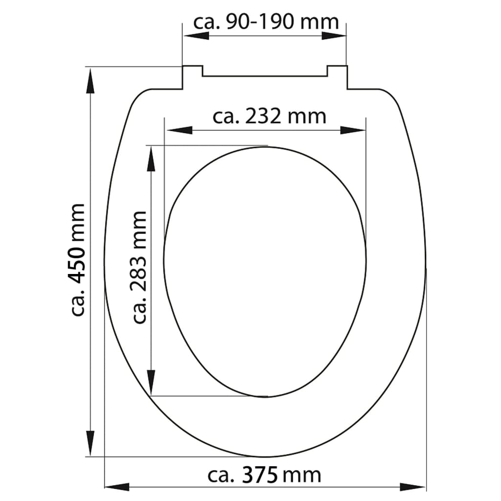 SCHÜTTE Toiletbril met soft-close quick-release ANTHRAZIT duroplast