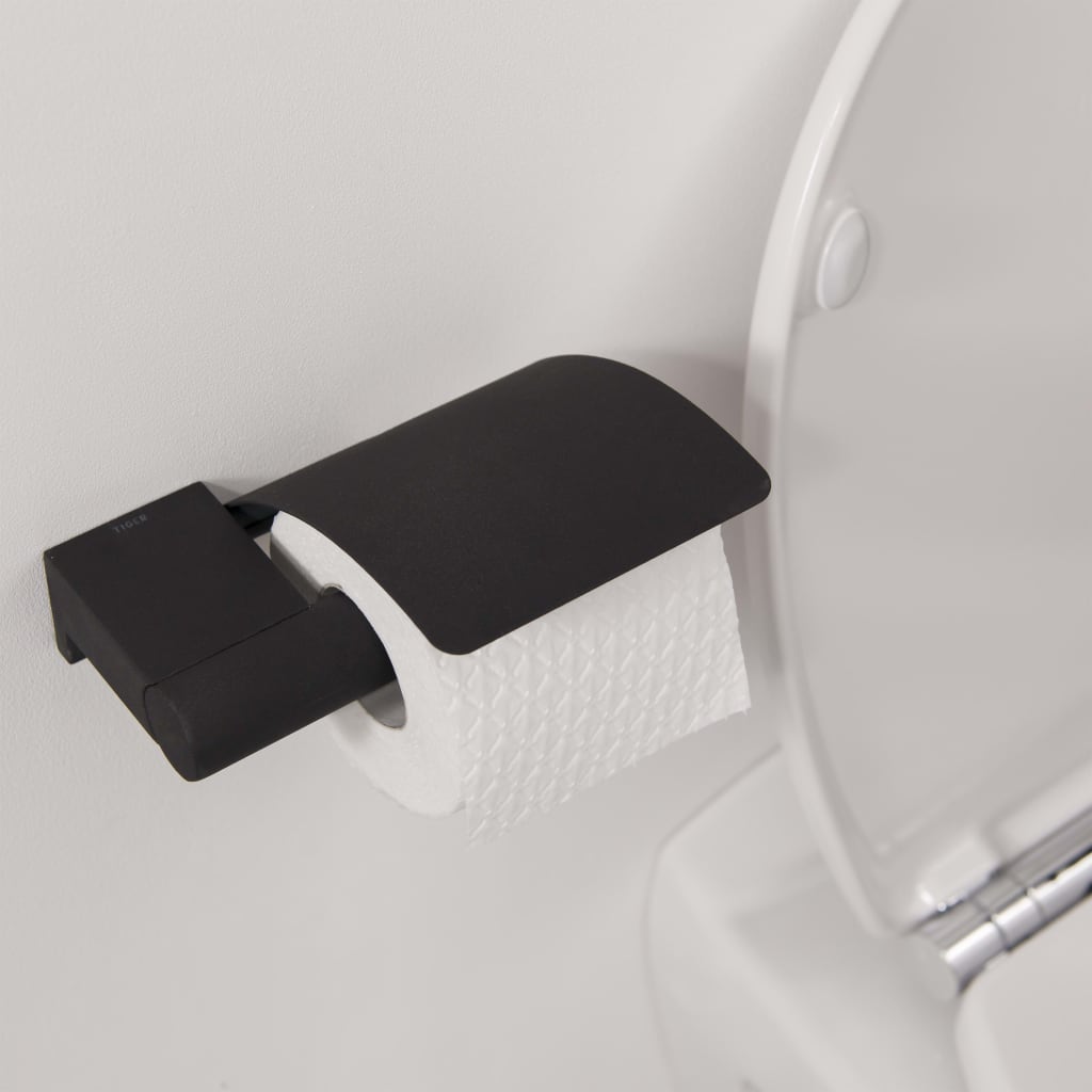 Tiger Toiletrolhouder Bold matzwart