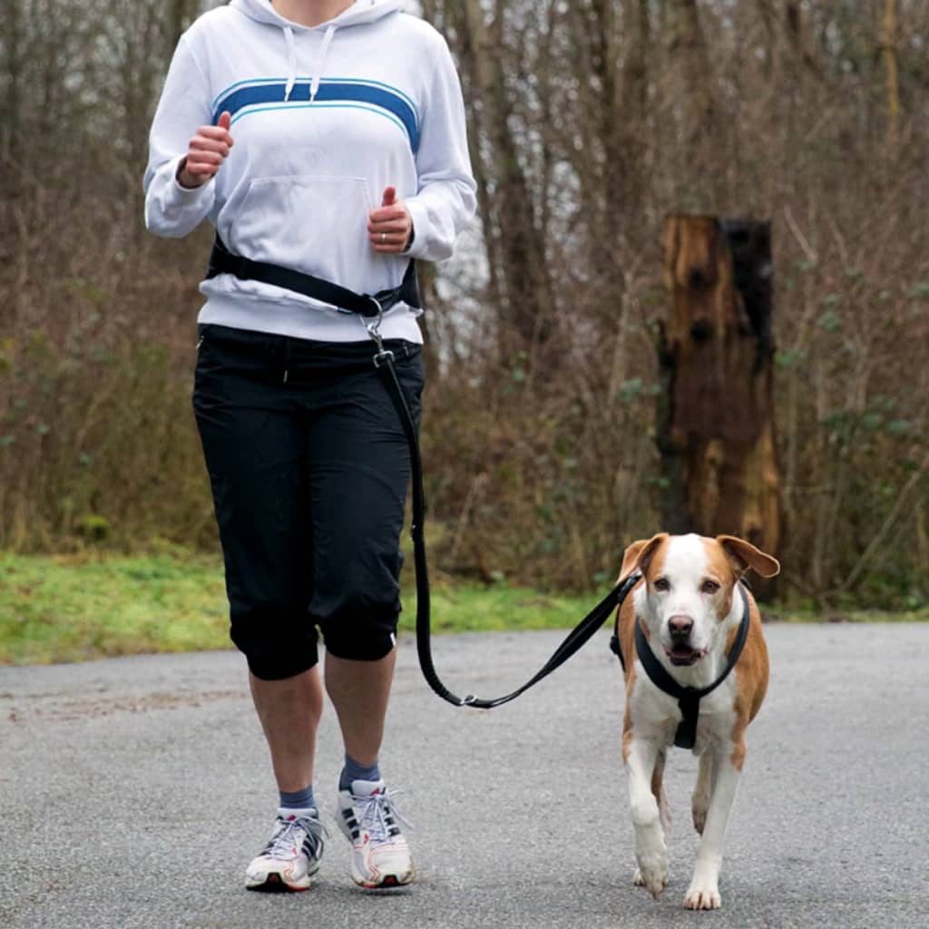 TRIXIE Laisse de jogging pour chien taille M noir 12767