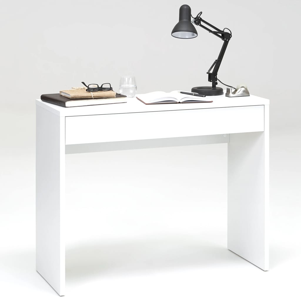 FMD Bureau avec tiroir large 100x40x80 cm blanc 362-001