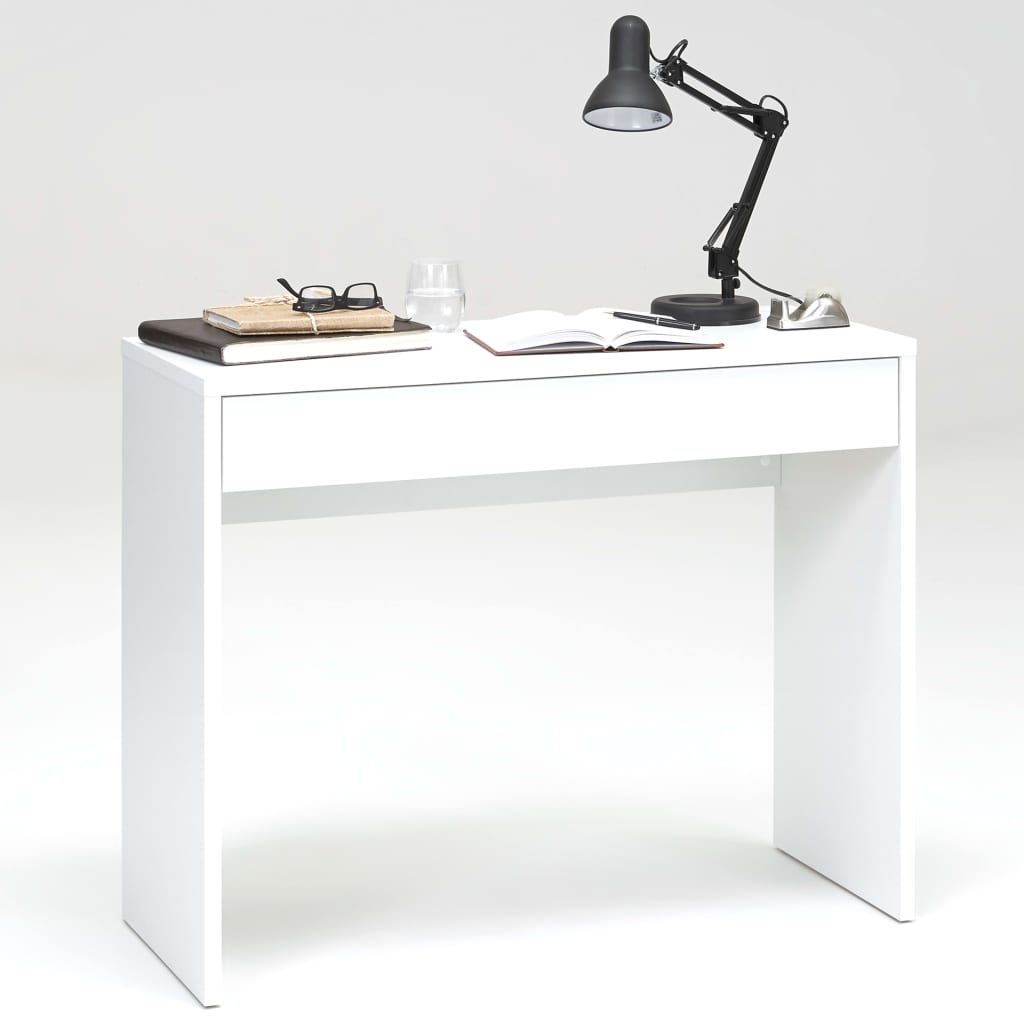 FMD Bureau avec tiroir large 100x40x80 cm blanc 362-001