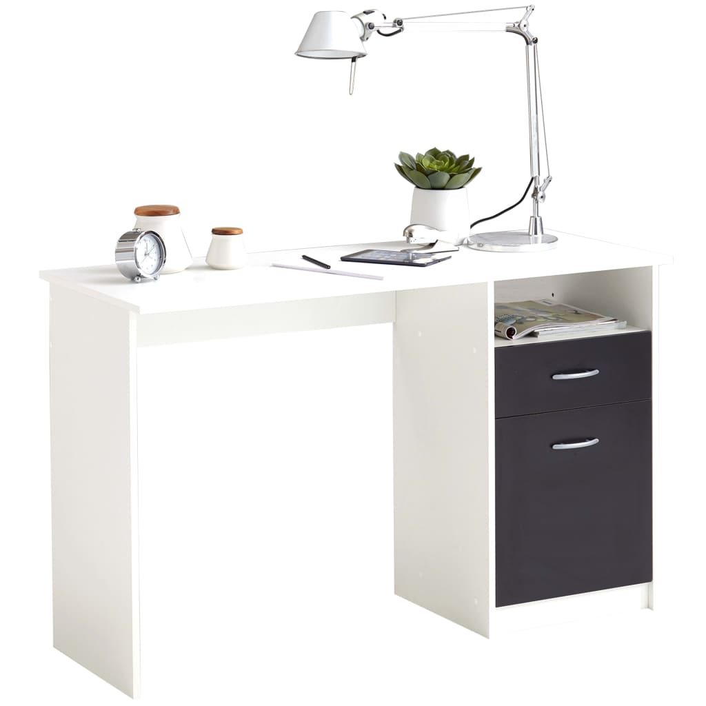 FMD Bureau met 1 lade 123x50x76,5 cm eikenkleurig en