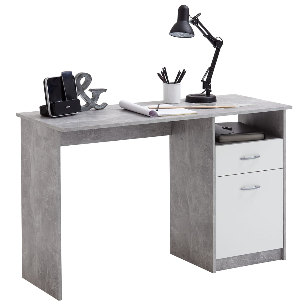 FMD Bureau met 1 lade 123x50x76,5 cm eikenkleurig en