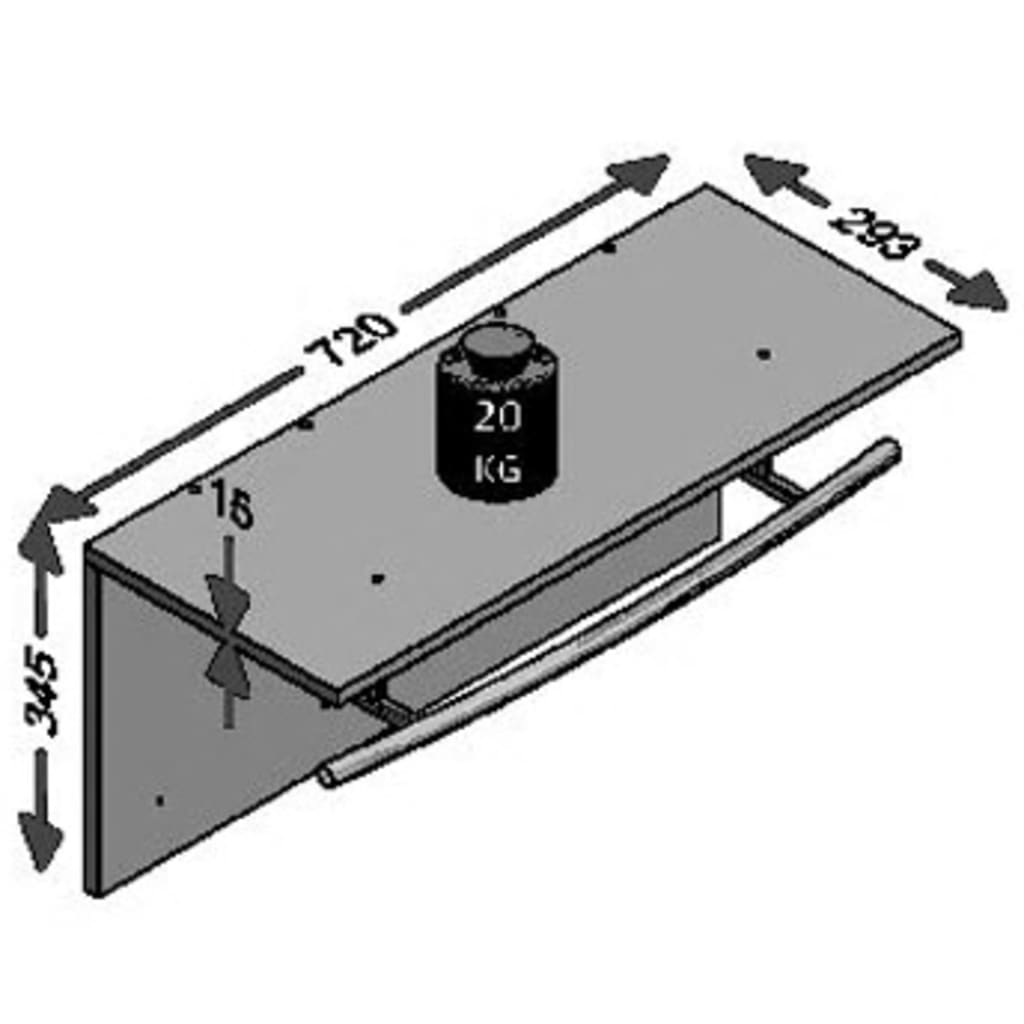 FMD Wandkapstok 72x29,3x34,5 cm