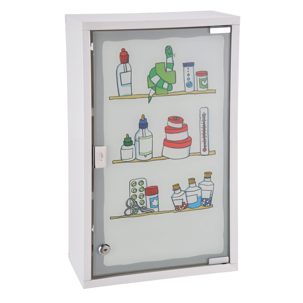 HI Armoire à pharmacie 30x15x50 cm en acier inoxydable