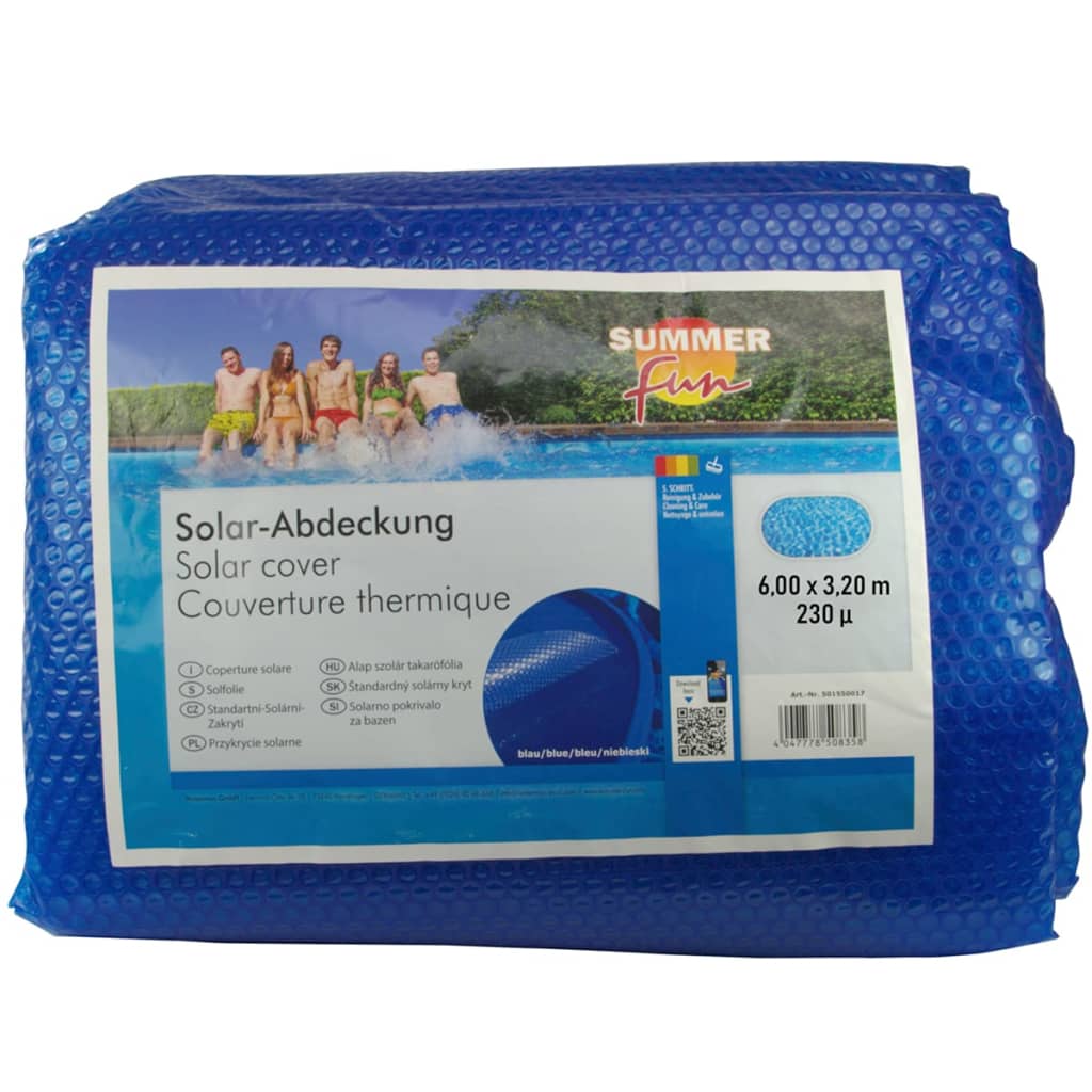 Summer Fun Zomerzwembadhoes solar ovaal 700x350 cm PE blauw