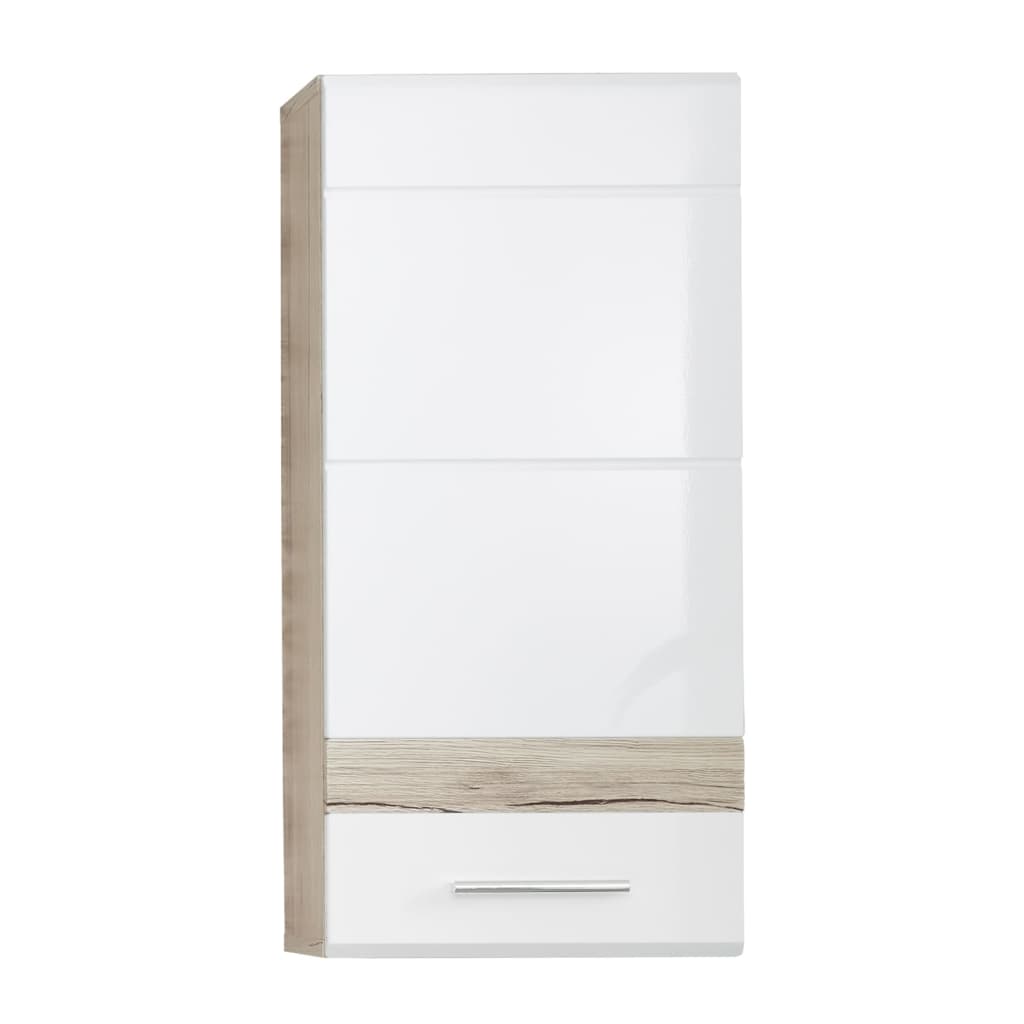 Trendteam Wandkast Set-One wit en licht San Remo