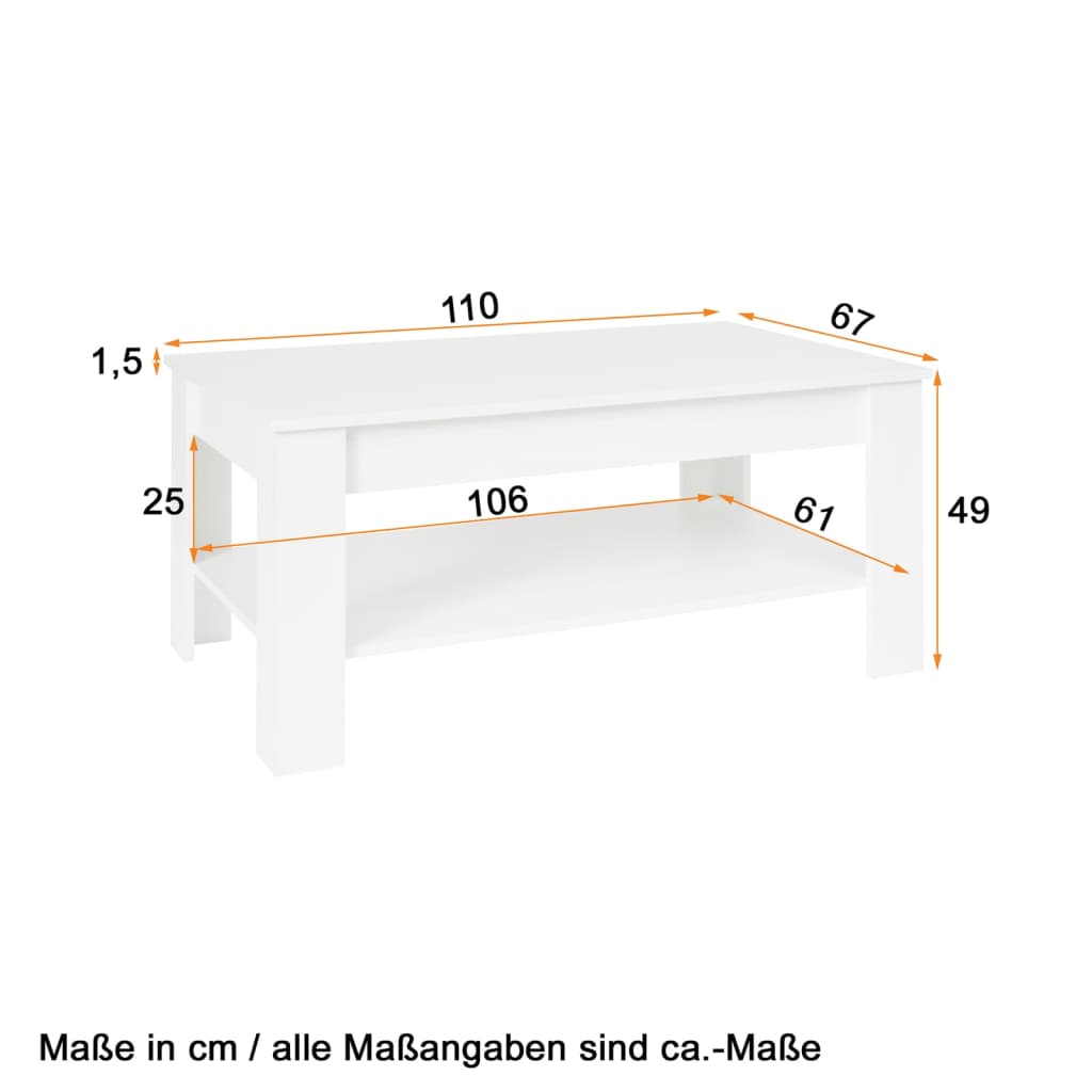 Trendteam Table basse universelle CT146+147 pin Anderson