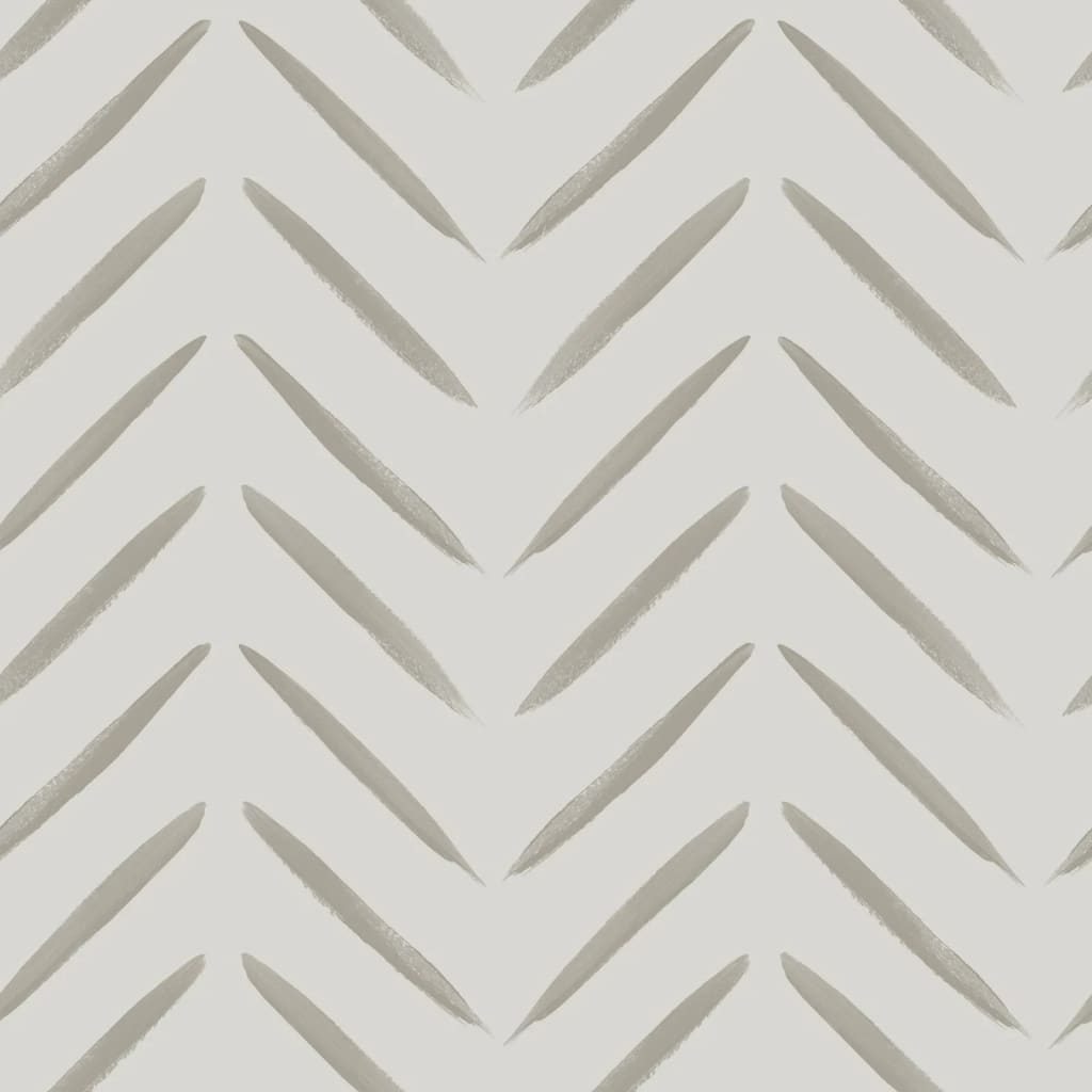 DUTCH WALLCOVERINGS Papier peint Chevron taupe