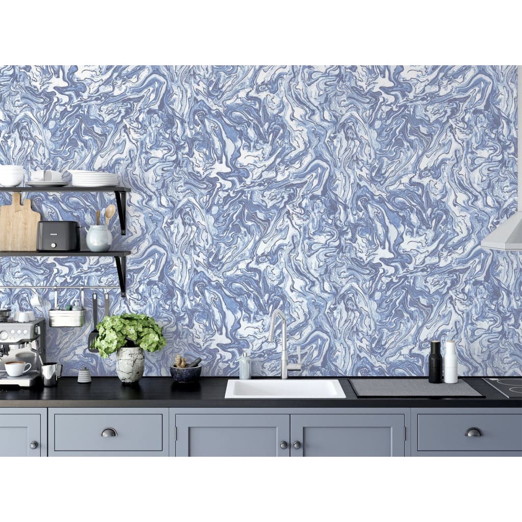 DUTCH WALLCOVERINGS Behang Liquid Marble