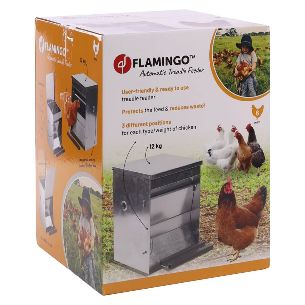 FLAMINGO Kippenvoerdispenser Timo automatisch 12 kg