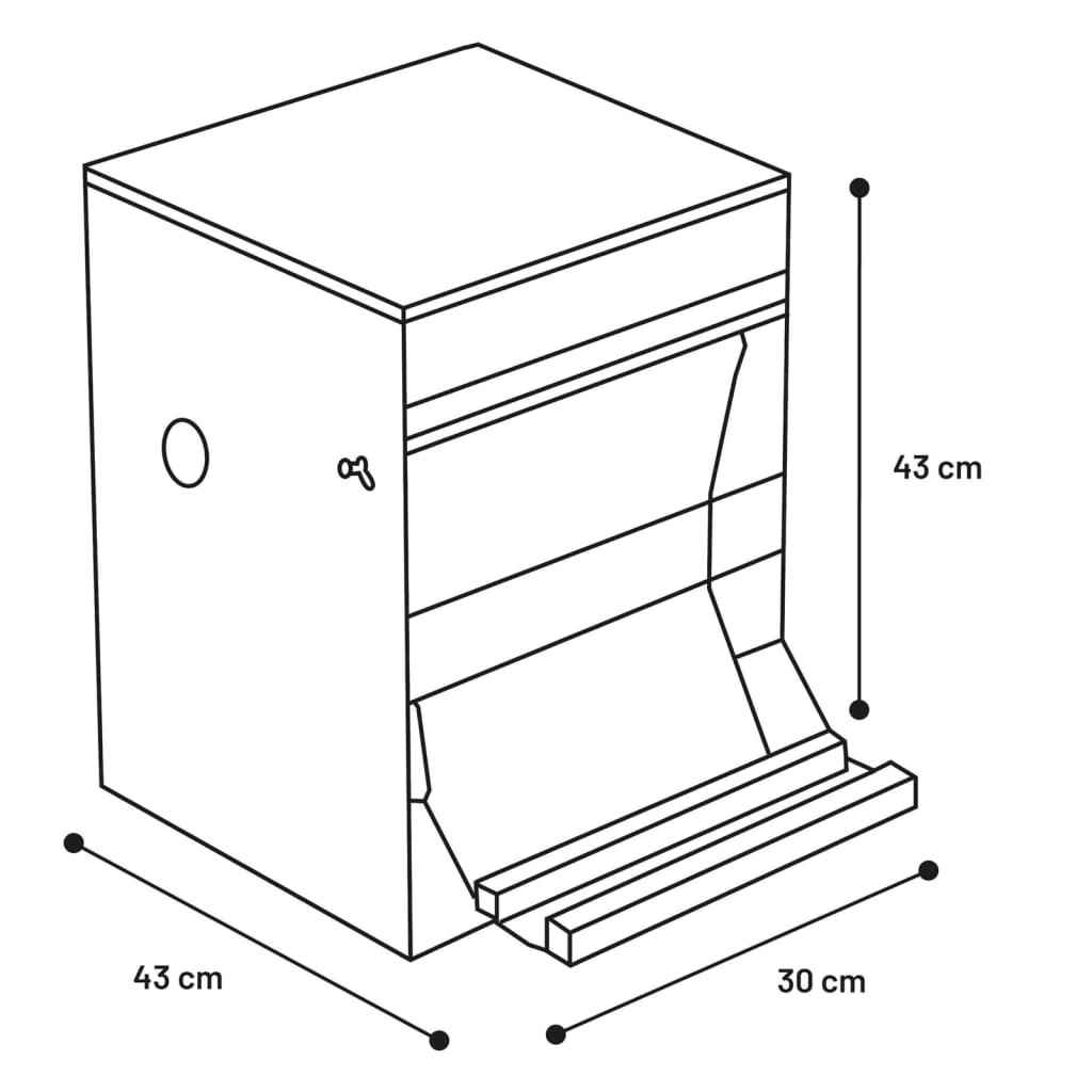 FLAMINGO Kippenvoerdispenser Timo automatisch 12 kg