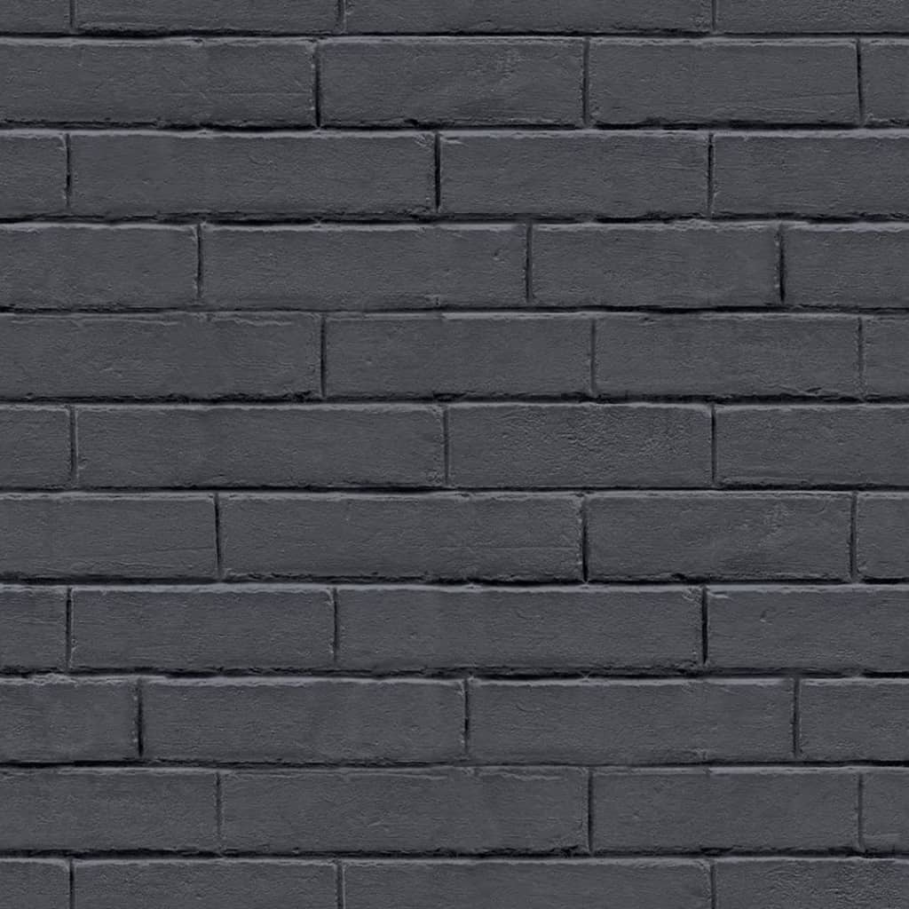 North Wall Wallpaper Good Vibes Tableau mur de briques noir et gris