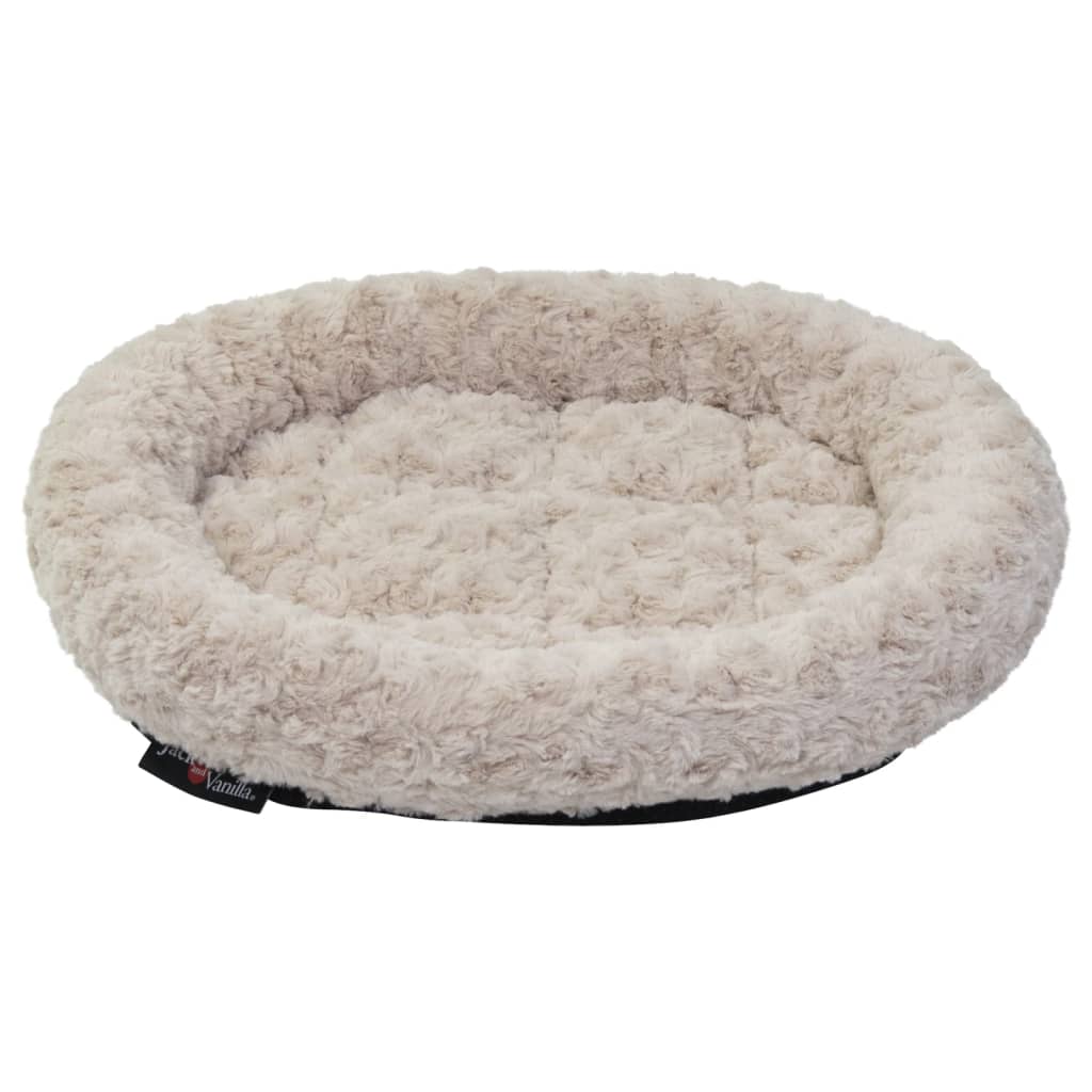 Jack and Vanilla Huisdierenmand Softy XS 45x40x7 cm rosette grijs