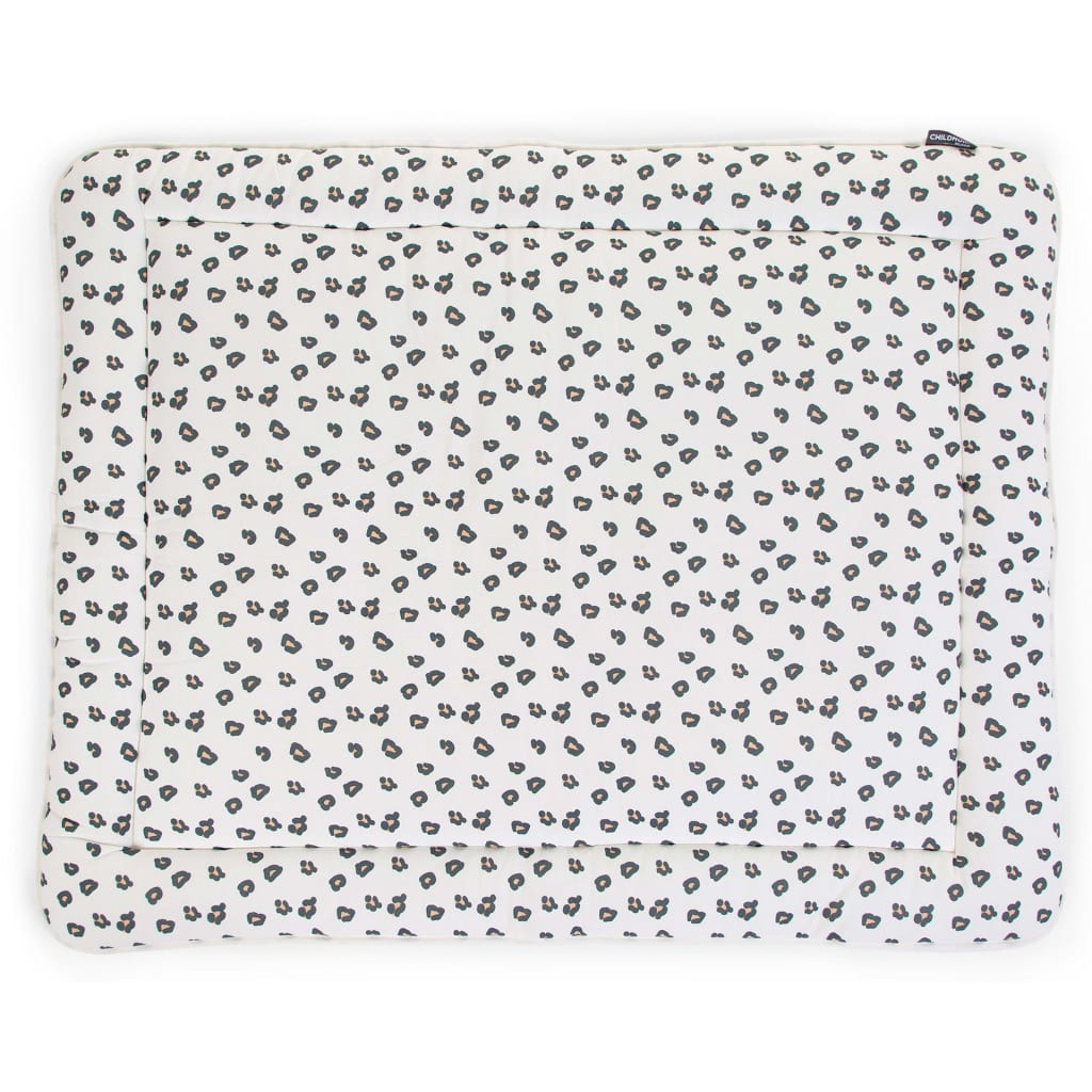 CHILDHOME Tapis de parc 95x75 cm jersey imprimé léopard