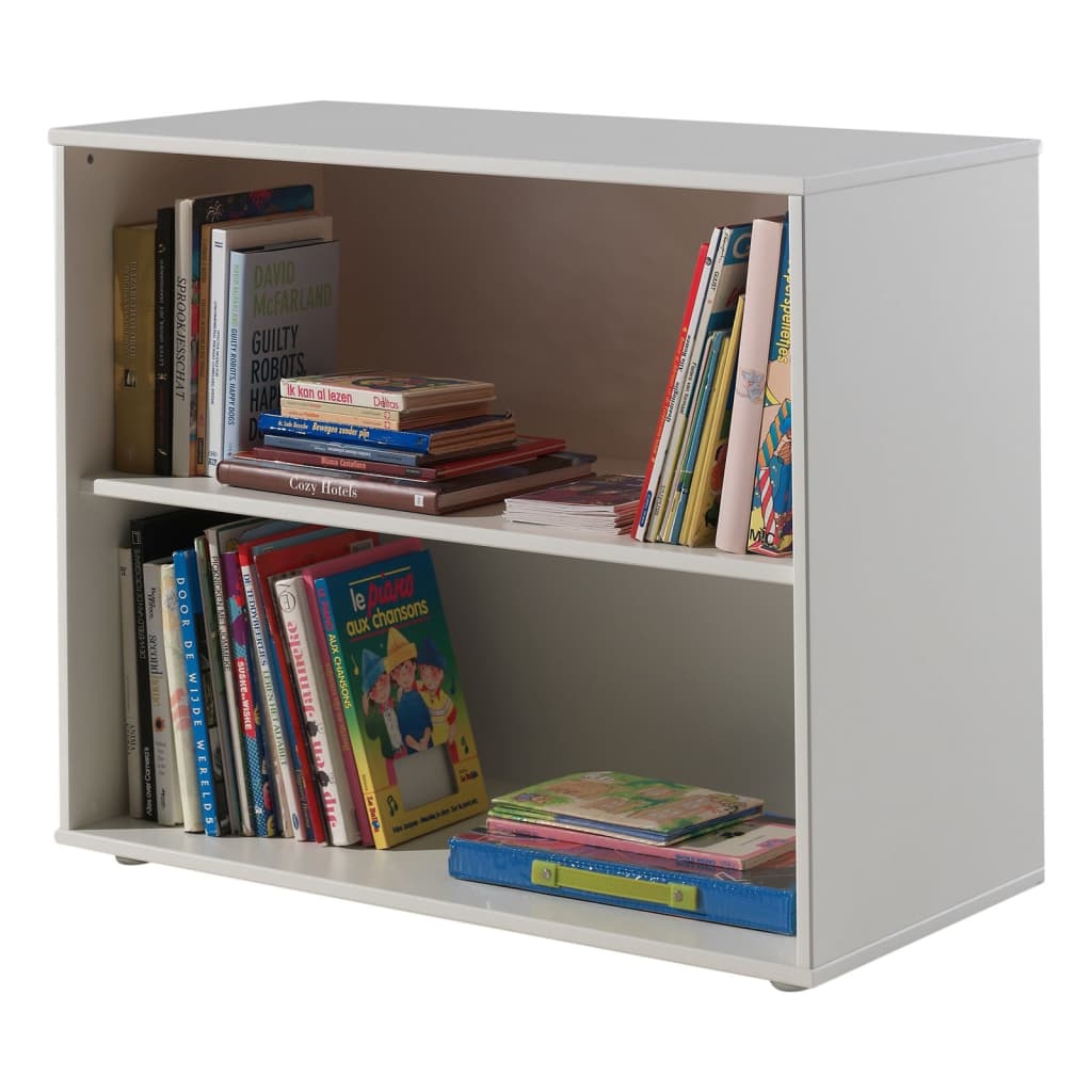 Vipack Bibliothèque Pino avec 2 tiroirs bois blanc