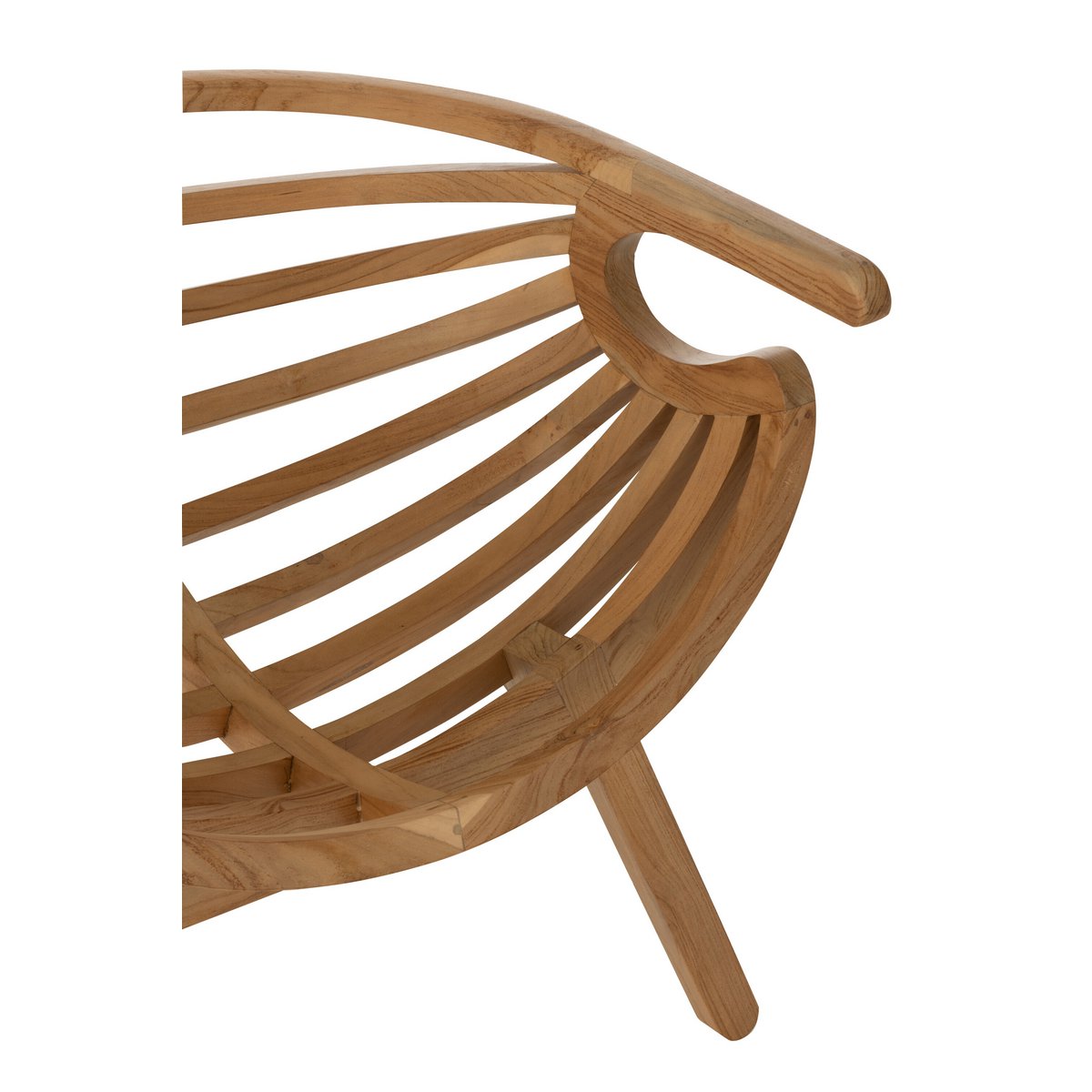 J-Line Stoel Crab Teak Hout Naturel