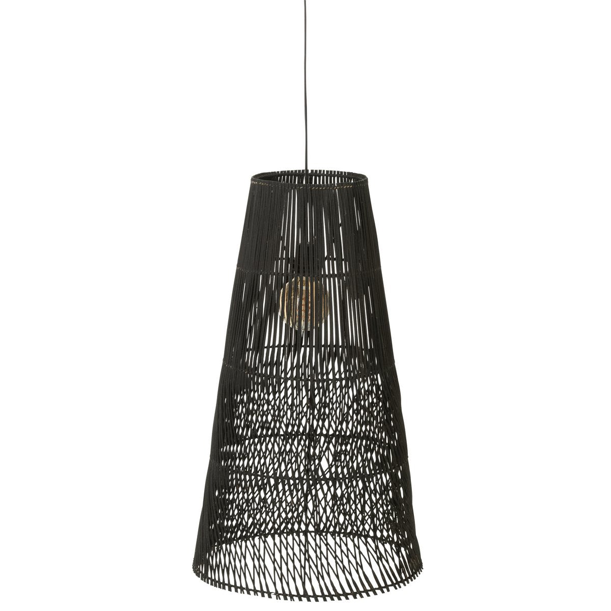 J-Line Alix hanglamp - hout - bruin