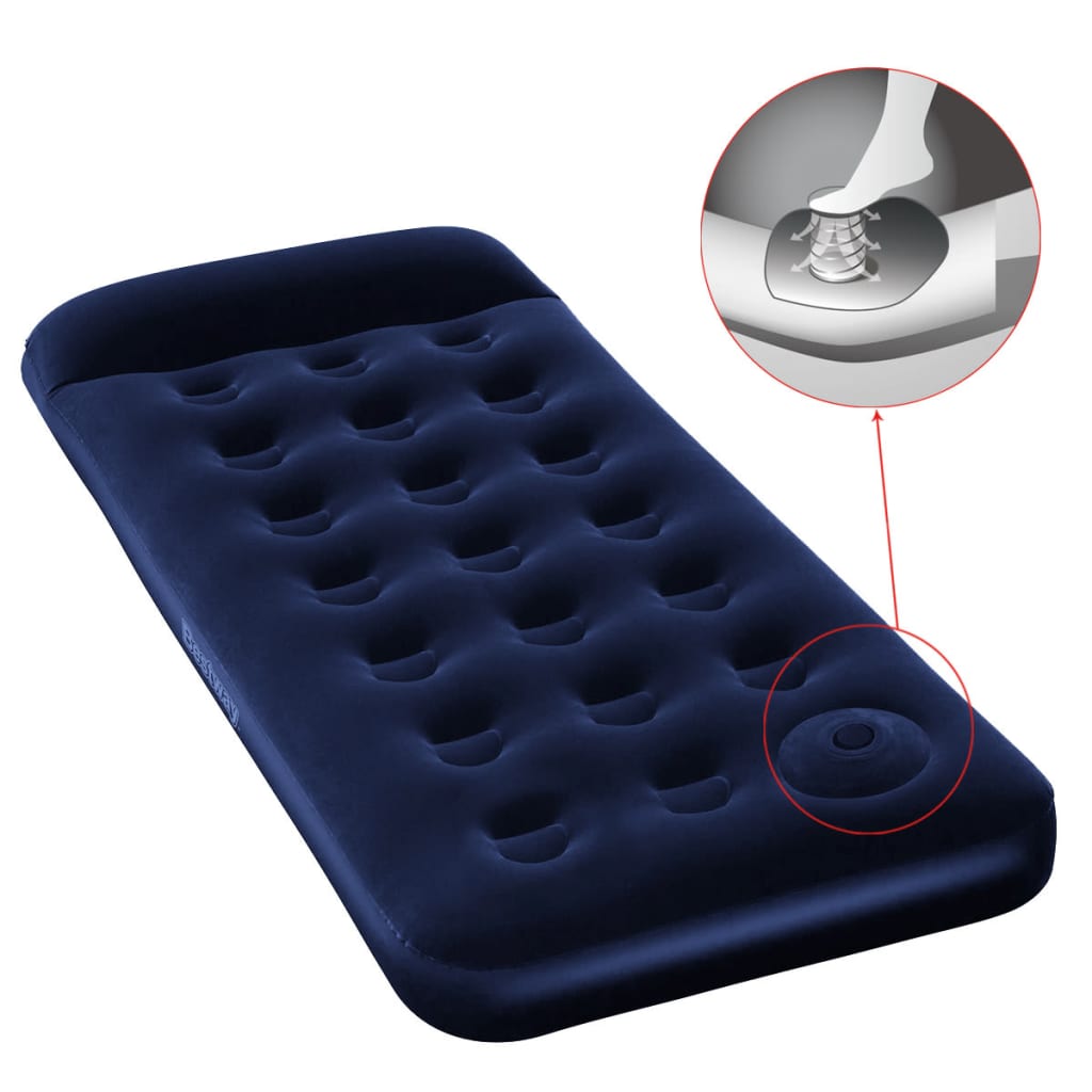 Matelas gonflable Bestway avec pompe à pied intégrée 191x137x28 cm