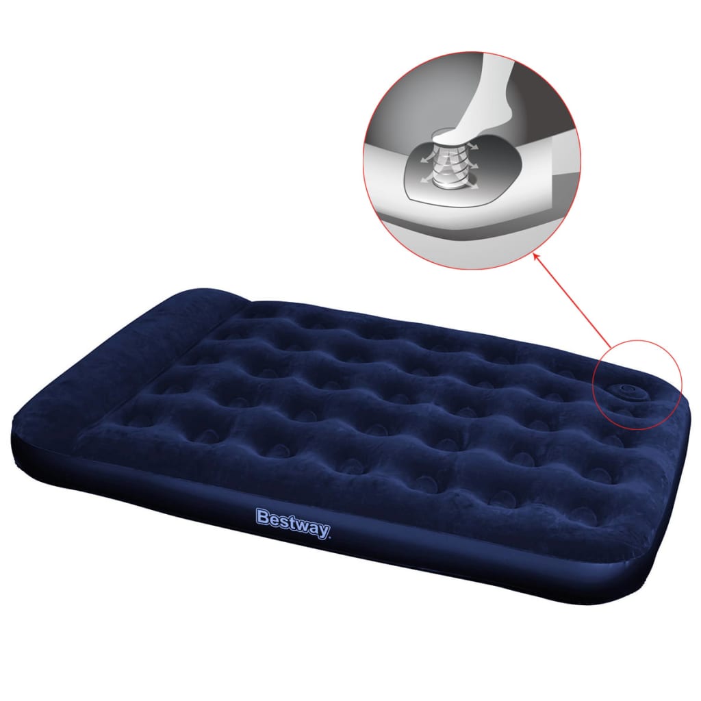 Matelas gonflable Bestway avec pompe à pied intégrée 191x137x28 cm