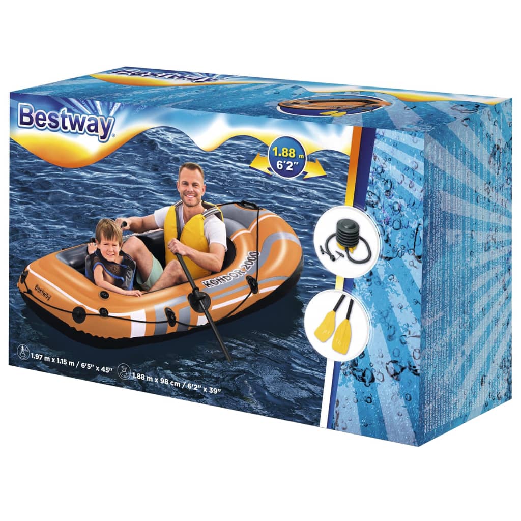 Bateau pneumatique Bestway Kondor 1000 155x93 cm