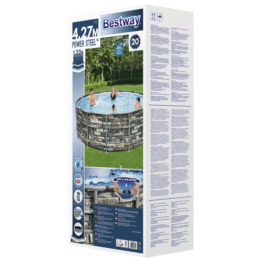 Piscine Bestway Power Steel 549x132 cm