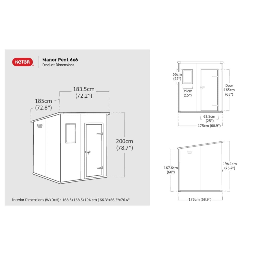 Keter Tuinschuur Manor Pent 66