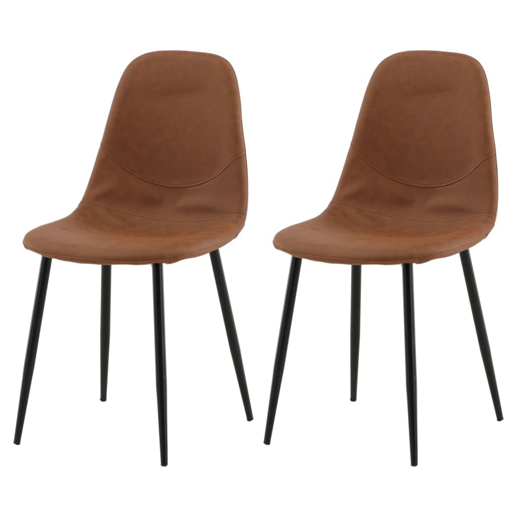 Venture Home Chaises de salle à manger 2 pcs Velours polaire