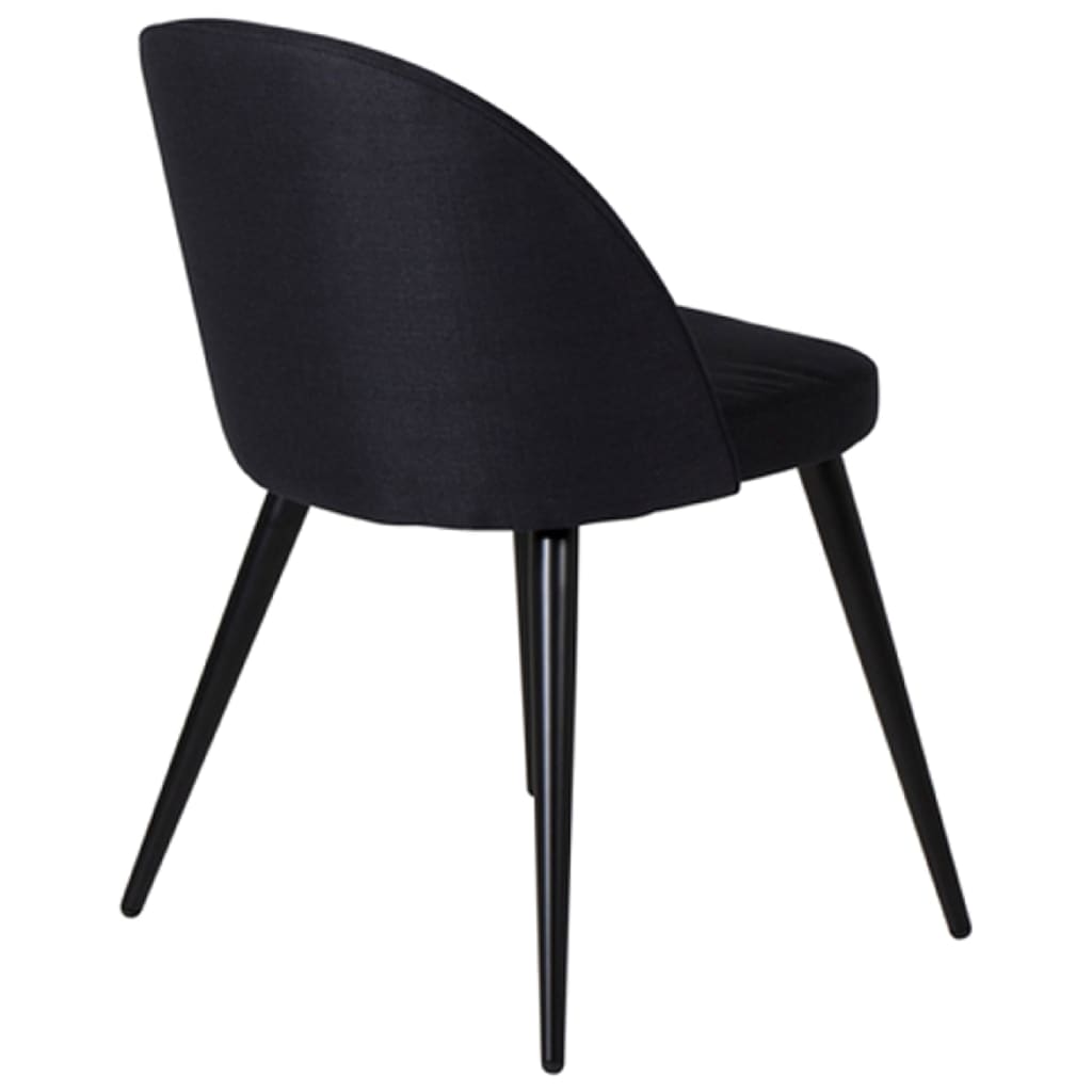 Venture Home Chaises de salle à manger 2 pcs Velours velours noir