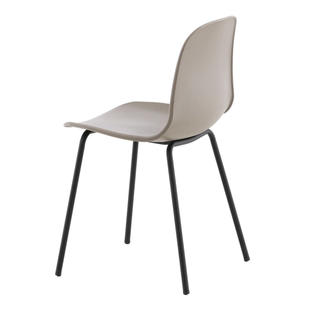 Venture Home Chaises de salle à manger 2 pcs Arctic plastique noir et kaki