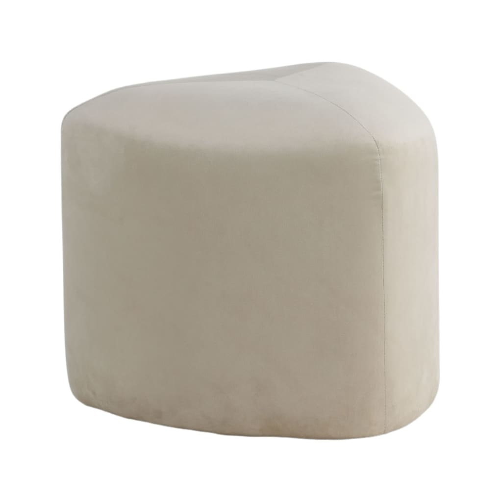 Venture Home Pouf Peg 46x46x41 cm velours côtelé gris