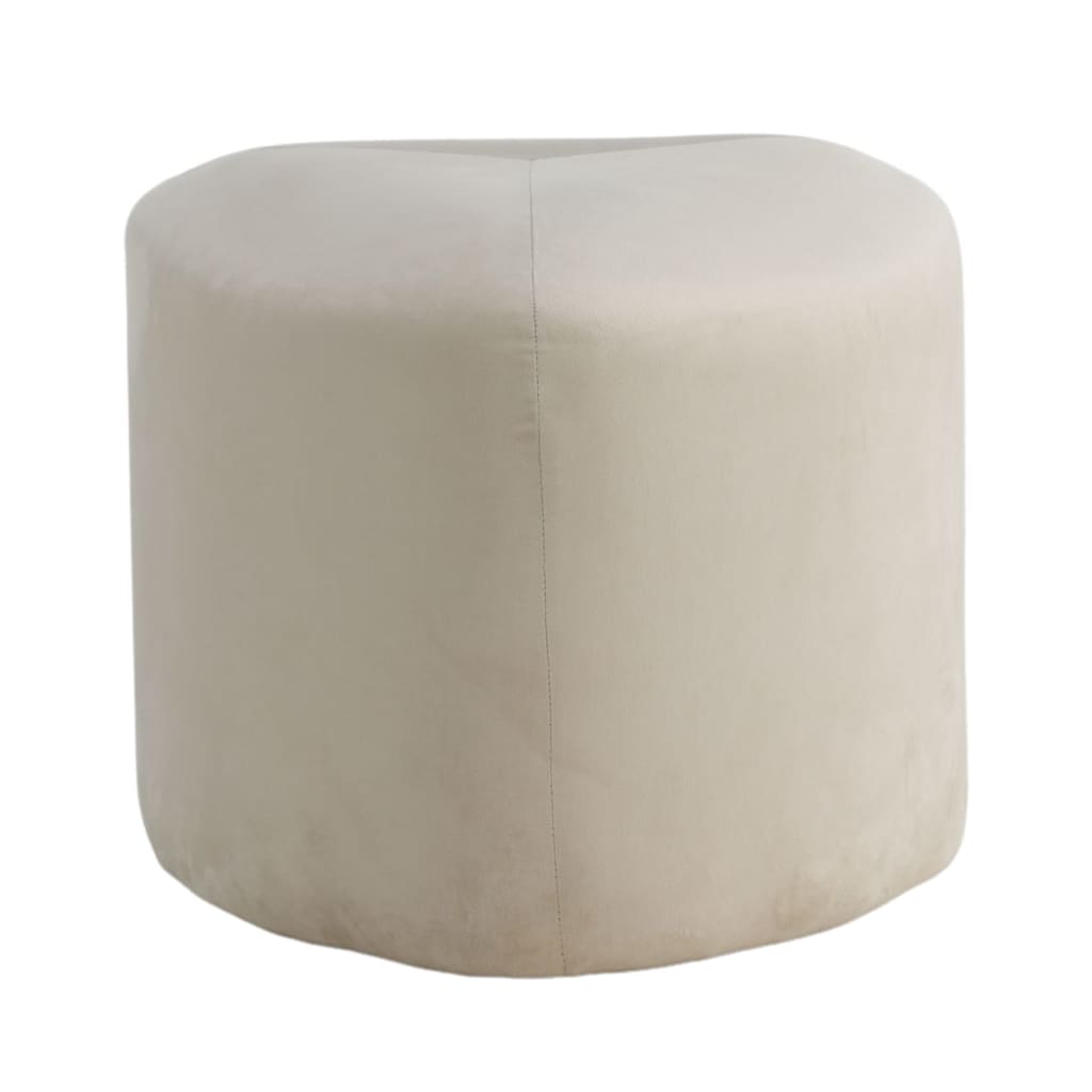 Venture Home Pouf Peg 46x46x41 cm velours côtelé gris