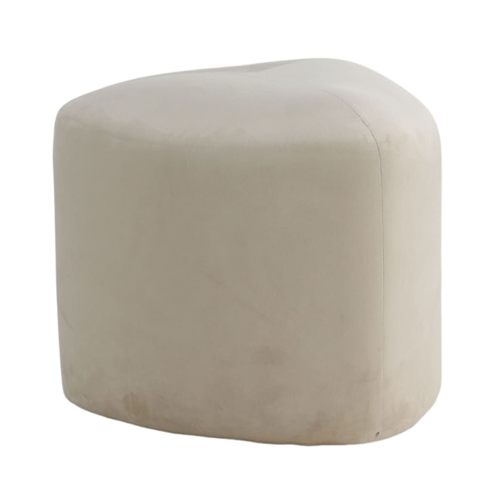 Venture Home Pouf Peg 46x46x41 cm velours côtelé gris